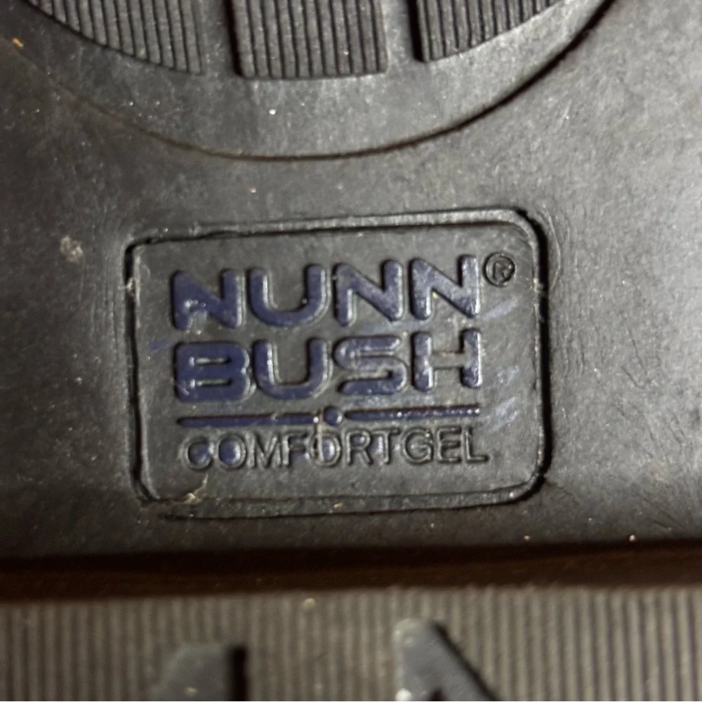 Nunn Bush Comfort Gel Hayden Men's Oxford Dress Black Leather Sz 13